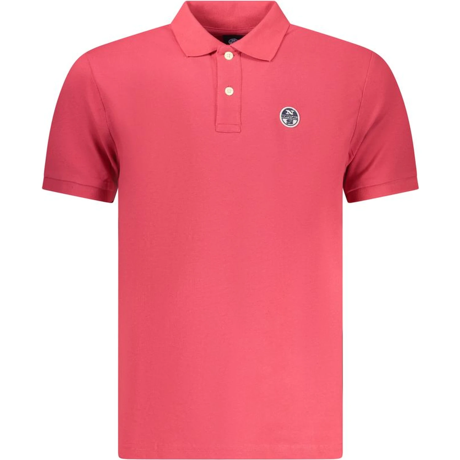 Red Cotton Men Polo Shirt