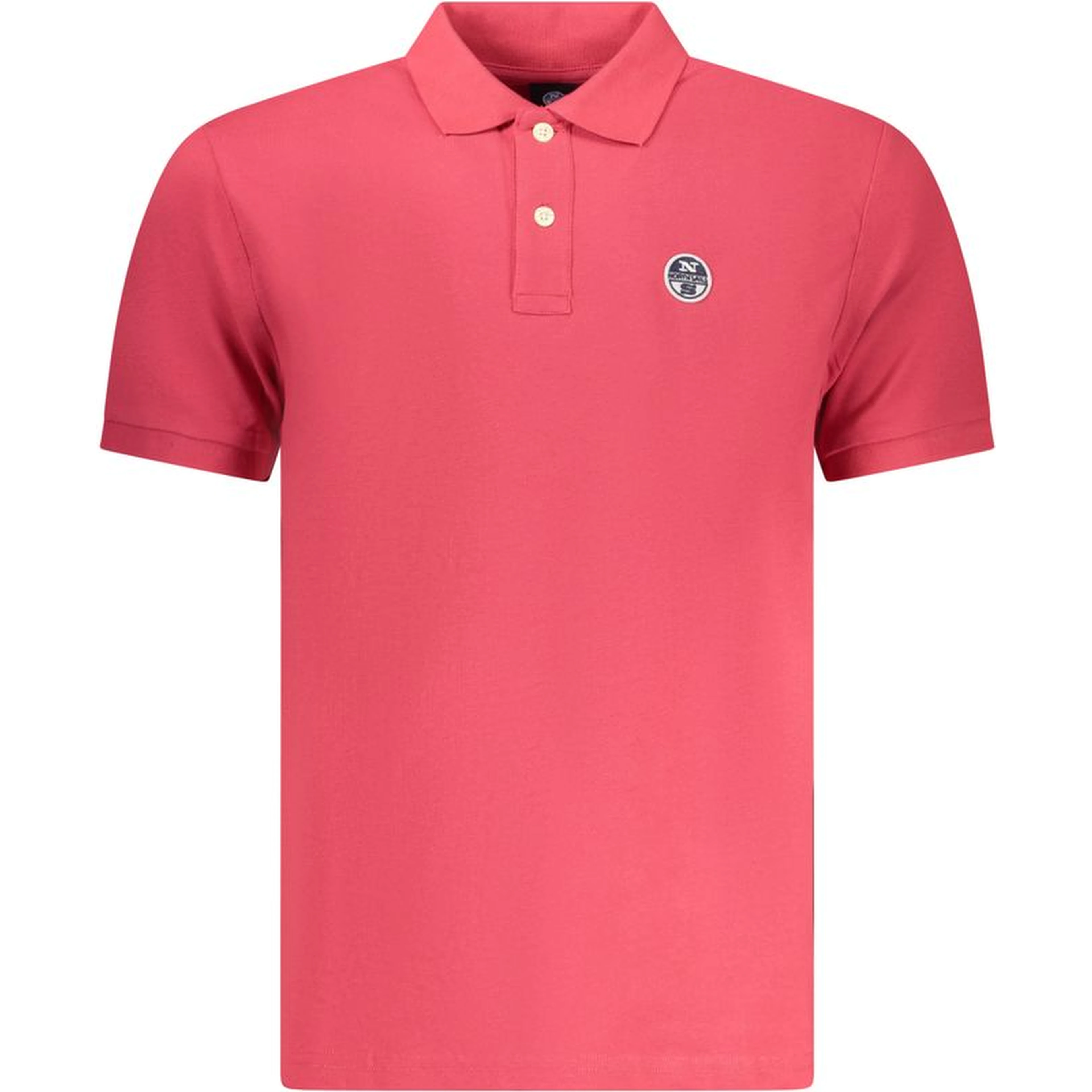 Red Cotton Men Polo Shirt