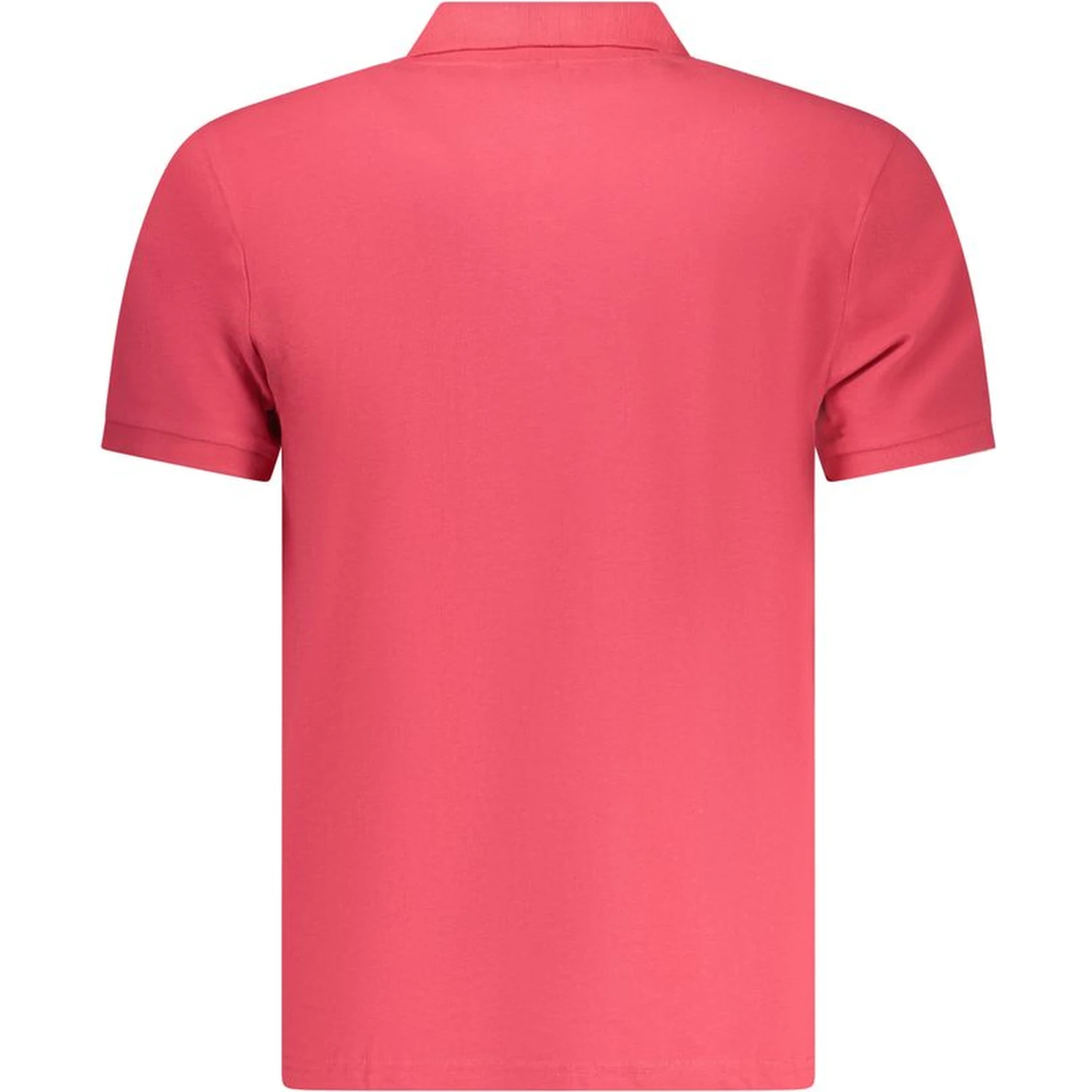 Red Cotton Men Polo Shirt