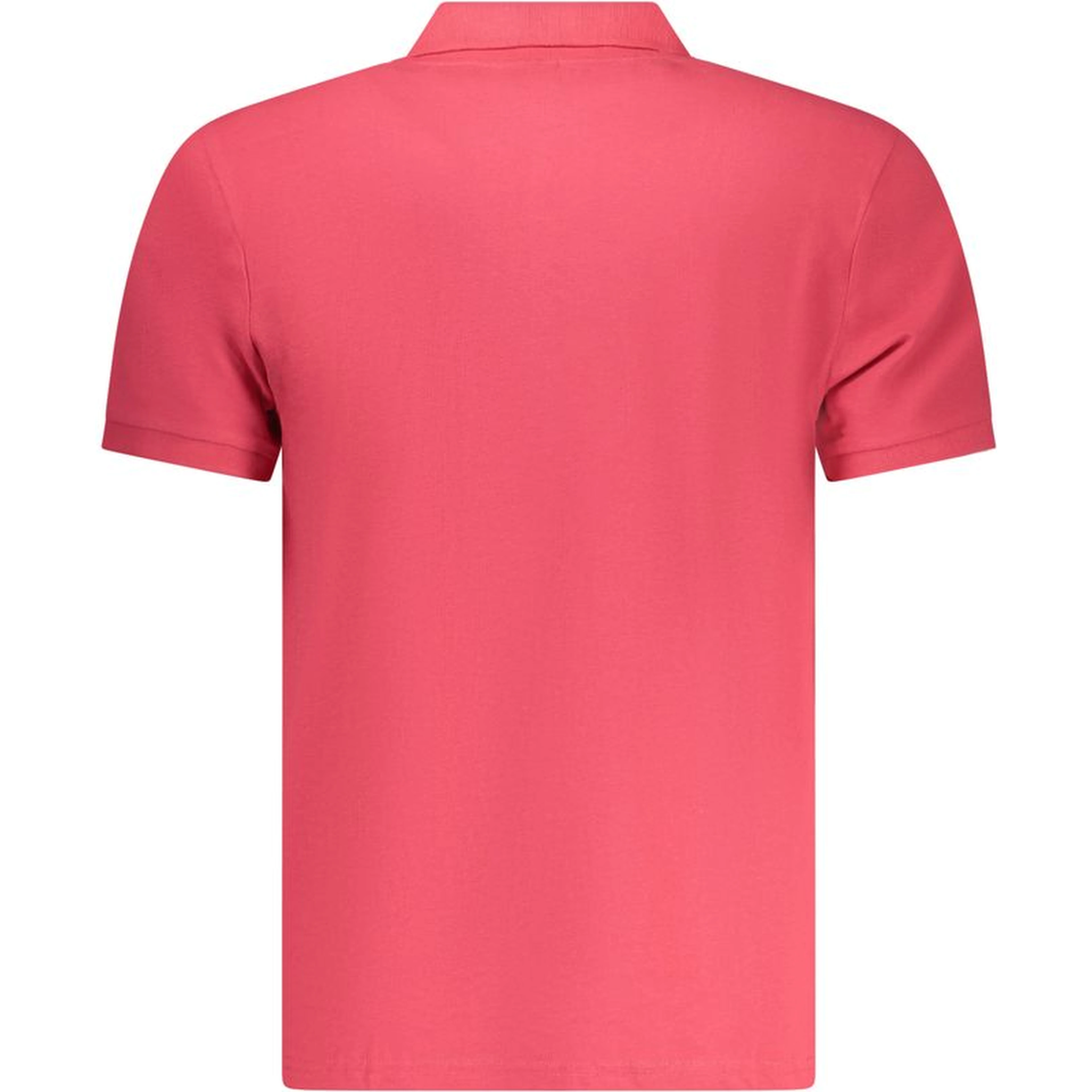 Red Cotton Men Polo Shirt