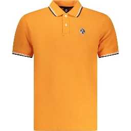 Orange Cotton Polo Shirt
