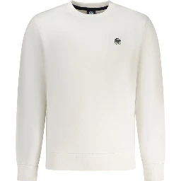 White Cotton Mens Sweatshirt