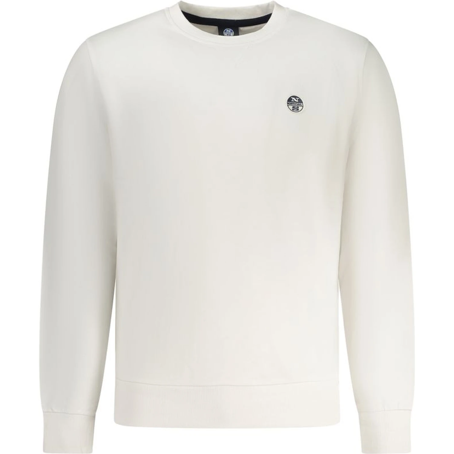White Cotton Mens Sweatshirt