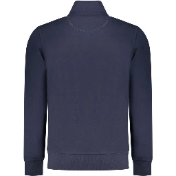 Blue Cotton Men Sweatshirt