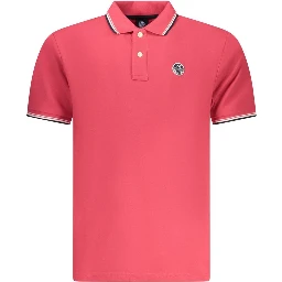 Red Cotton Men Polo
