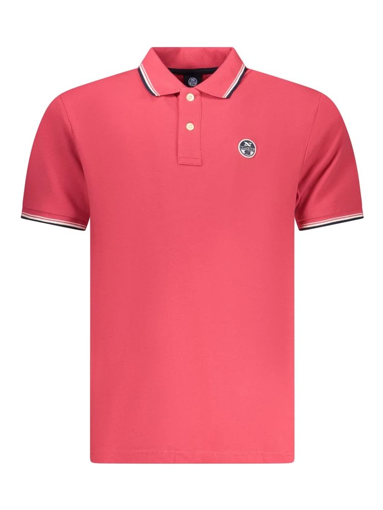 Red Cotton Men Polo