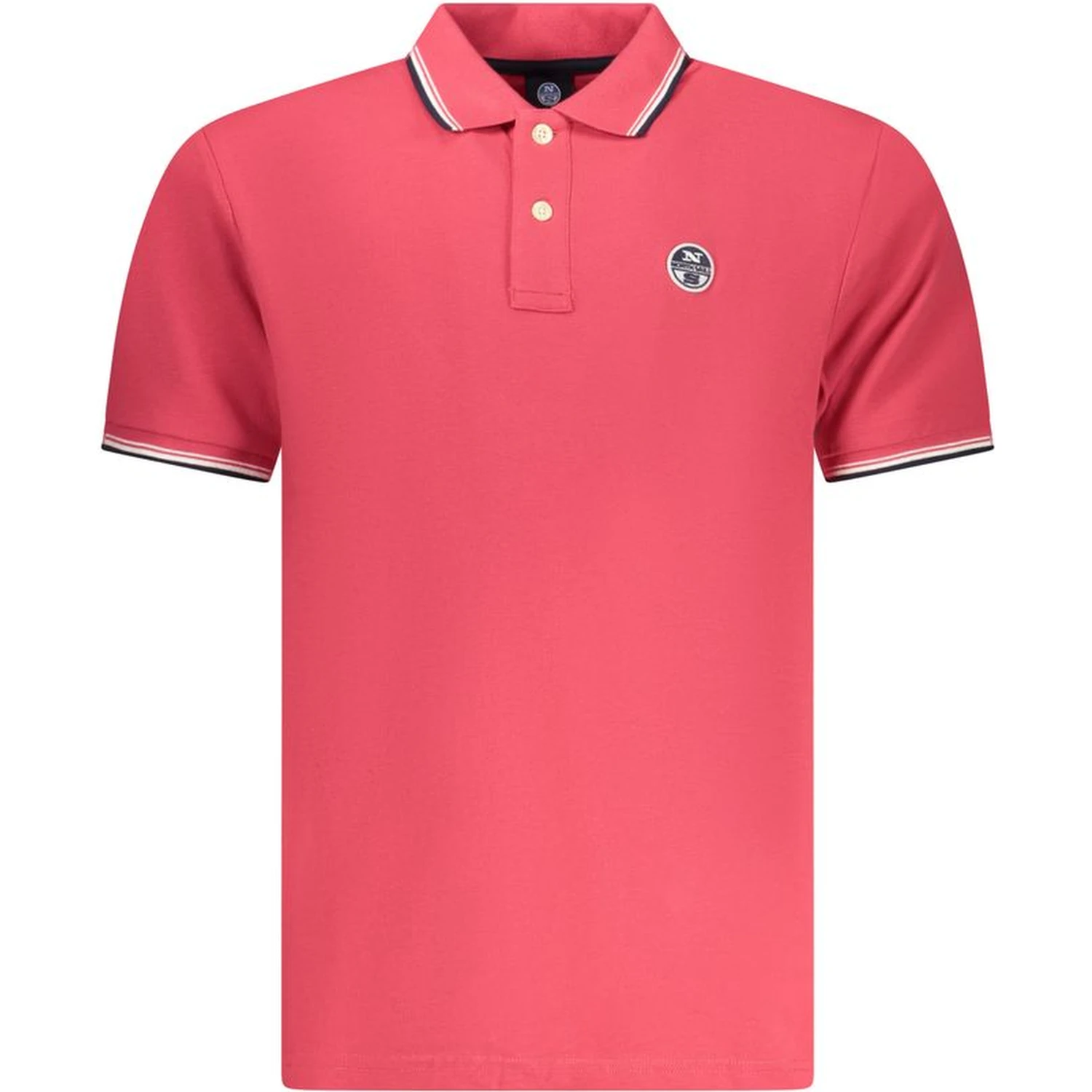 Red Cotton Men Polo