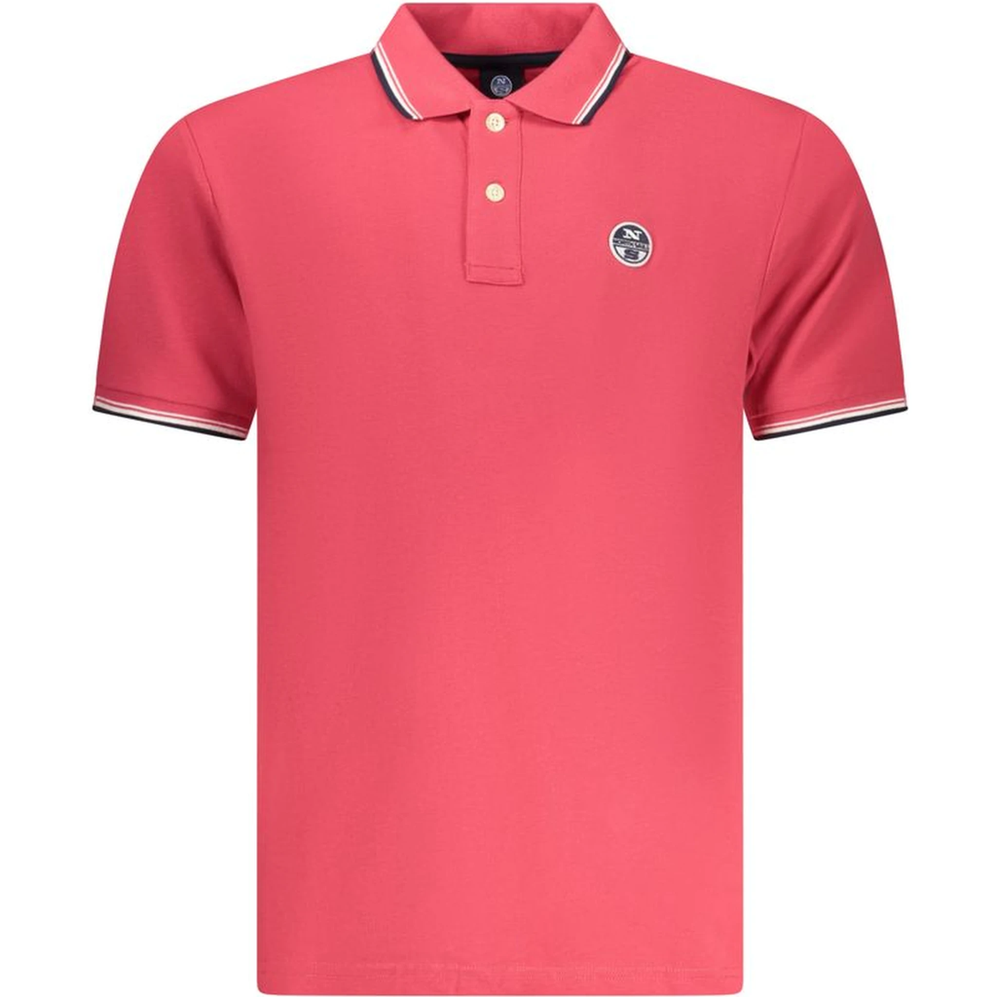 Red Cotton Men Polo