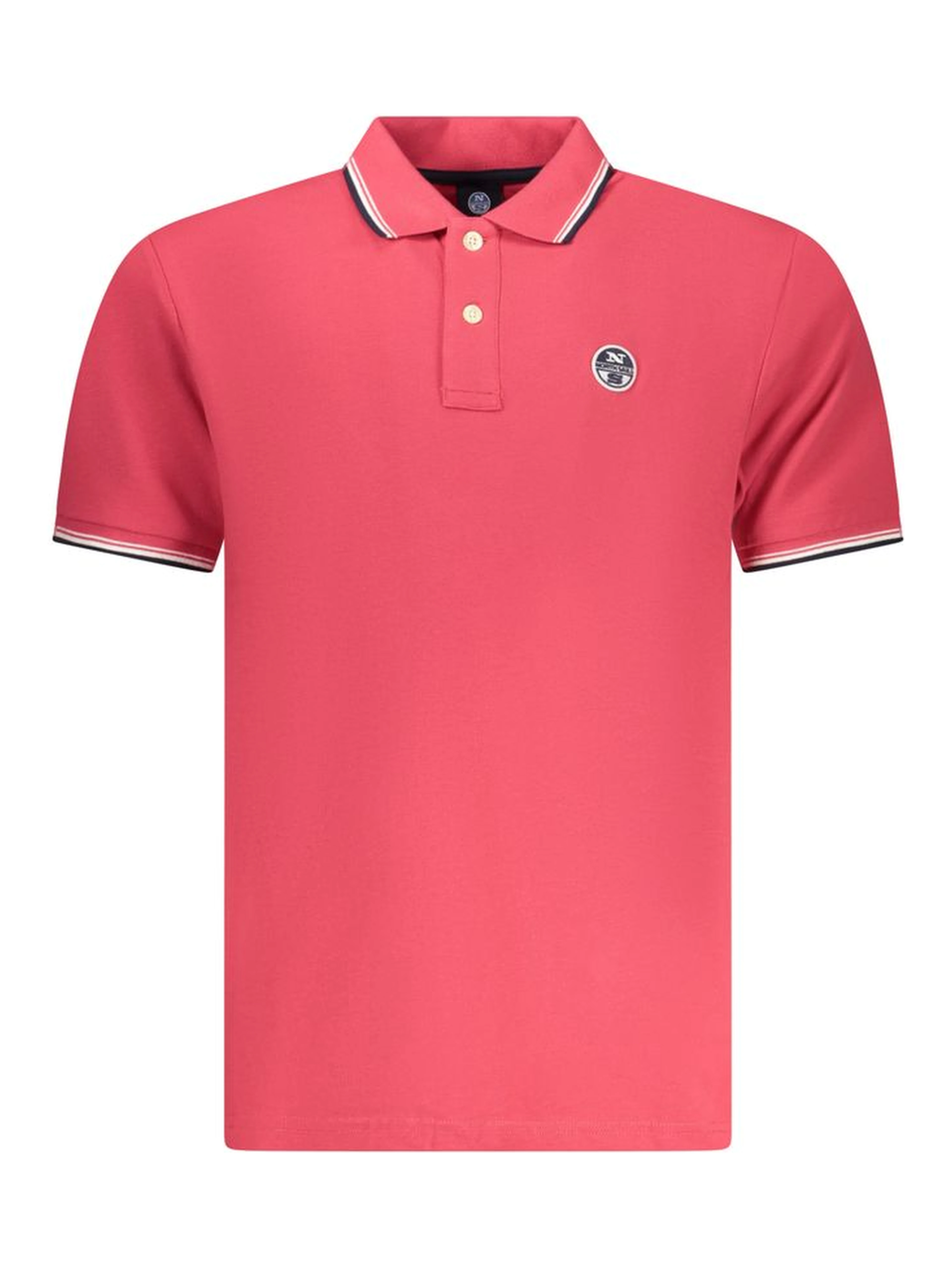 Red Cotton Men Polo