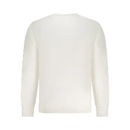 White Cotton Mens Sweatshirt