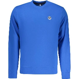 Blue Cotton Mens Sweatshirt