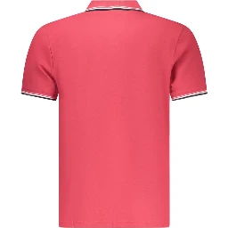 Red Cotton Men Polo