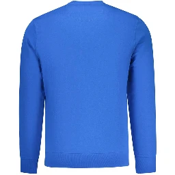 Blue Cotton Mens Sweatshirt