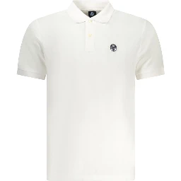 White Cotton Men's Polo Shirt
