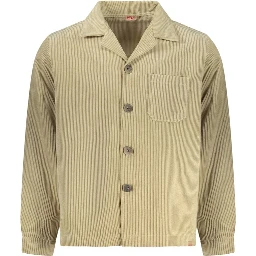 Beige Polyester Men's Shirt