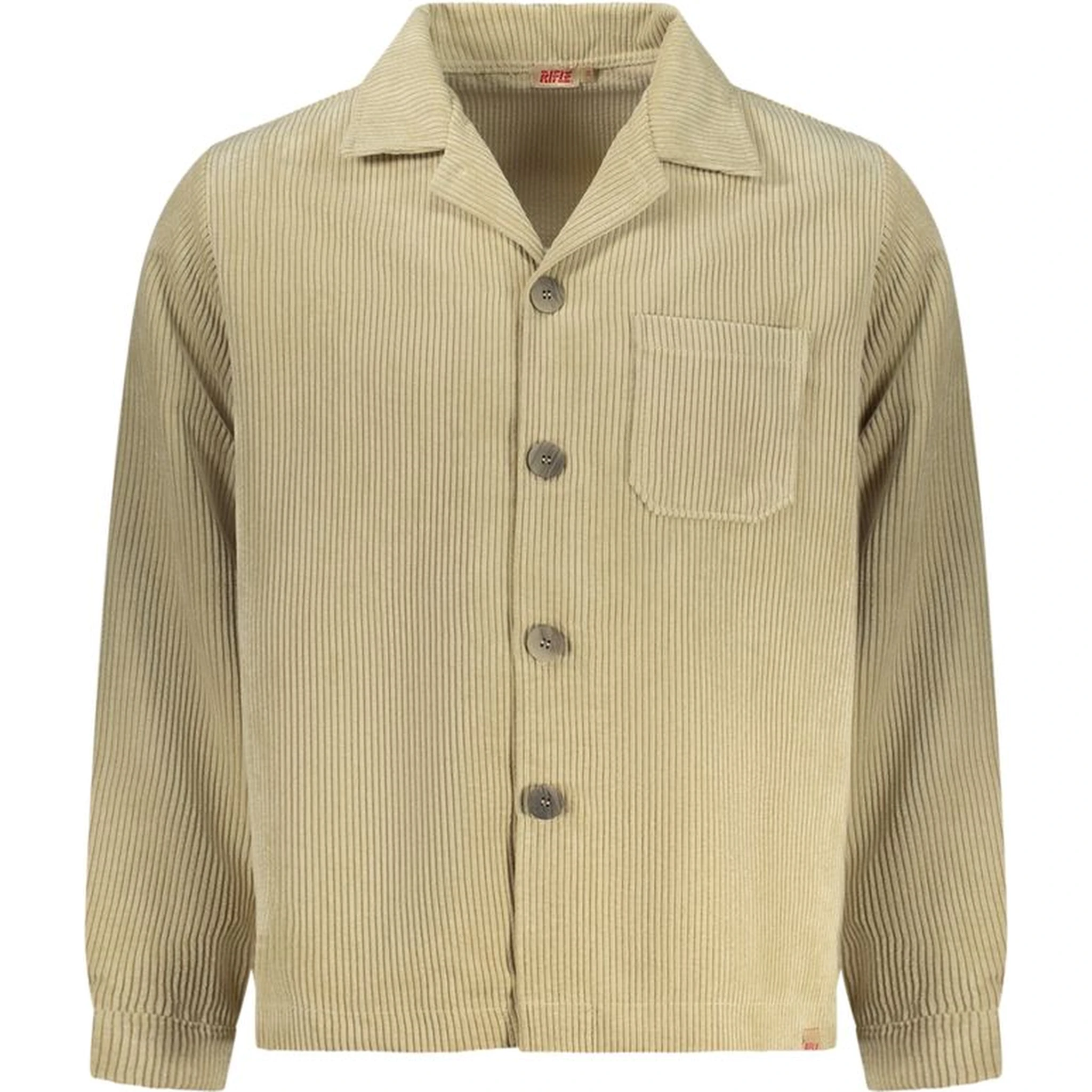 Beige Polyester Men's Shirt
