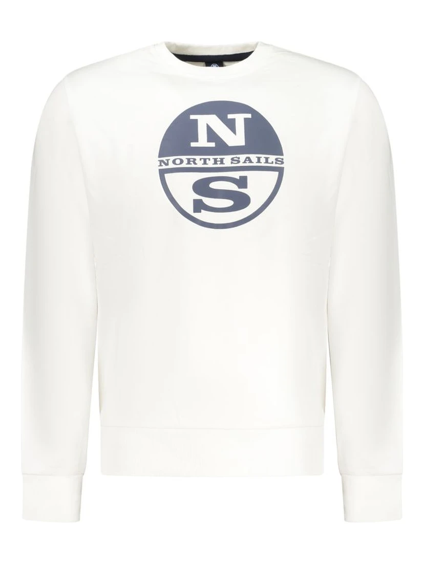 White Cotton Men's Sweatshirt