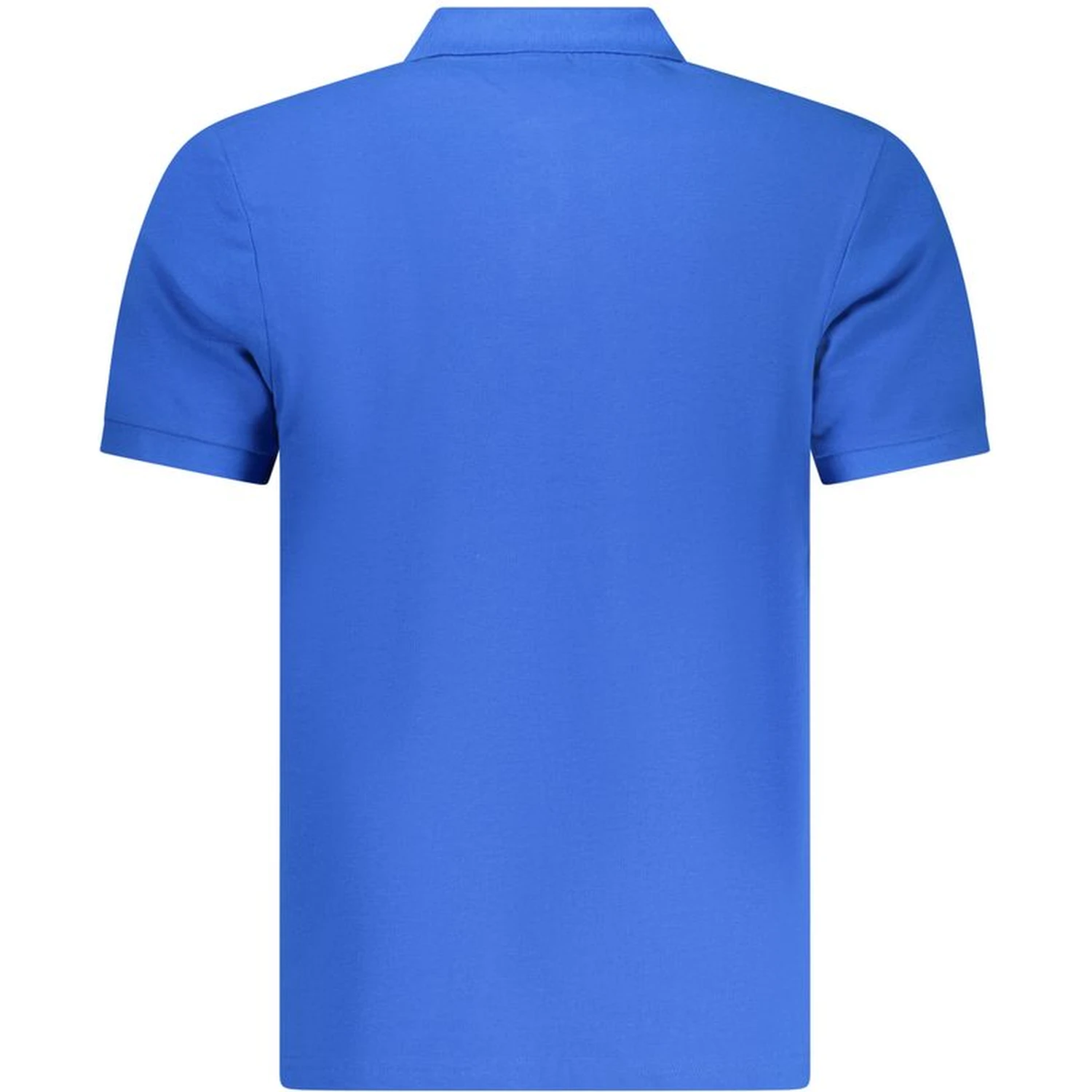 Blue Cotton Men's Polo Shirt