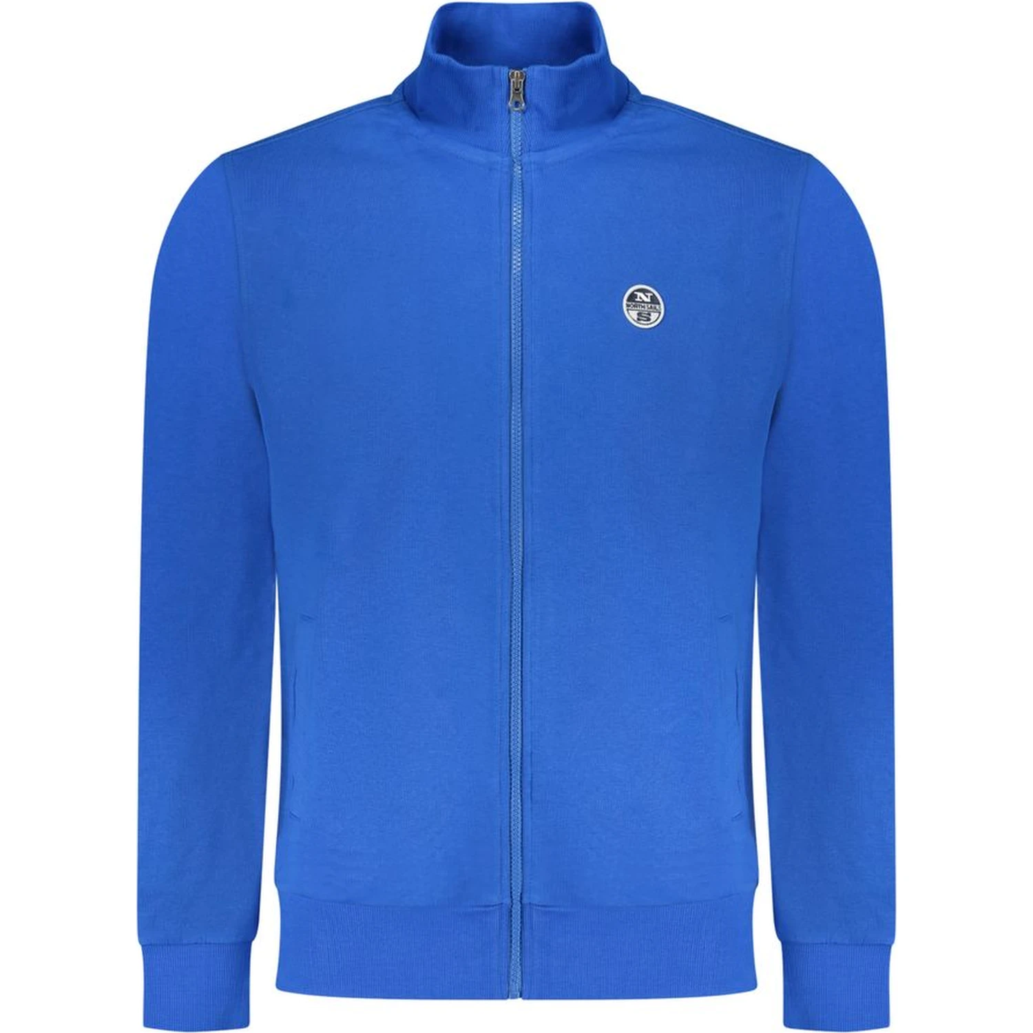 Blue Cotton Men Sweatshirt