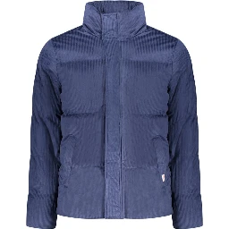 Blue Polyester Coat