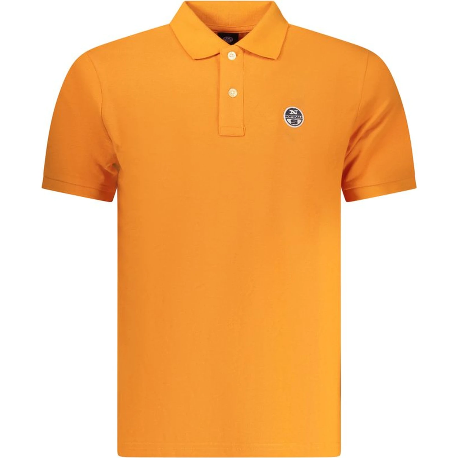 Arancione Cotton Men Polo