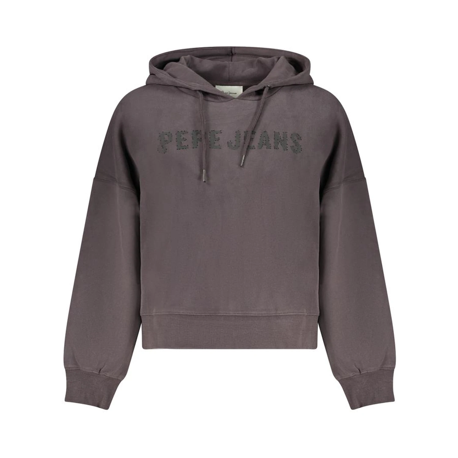 Black Cotton Women Sweatshirt