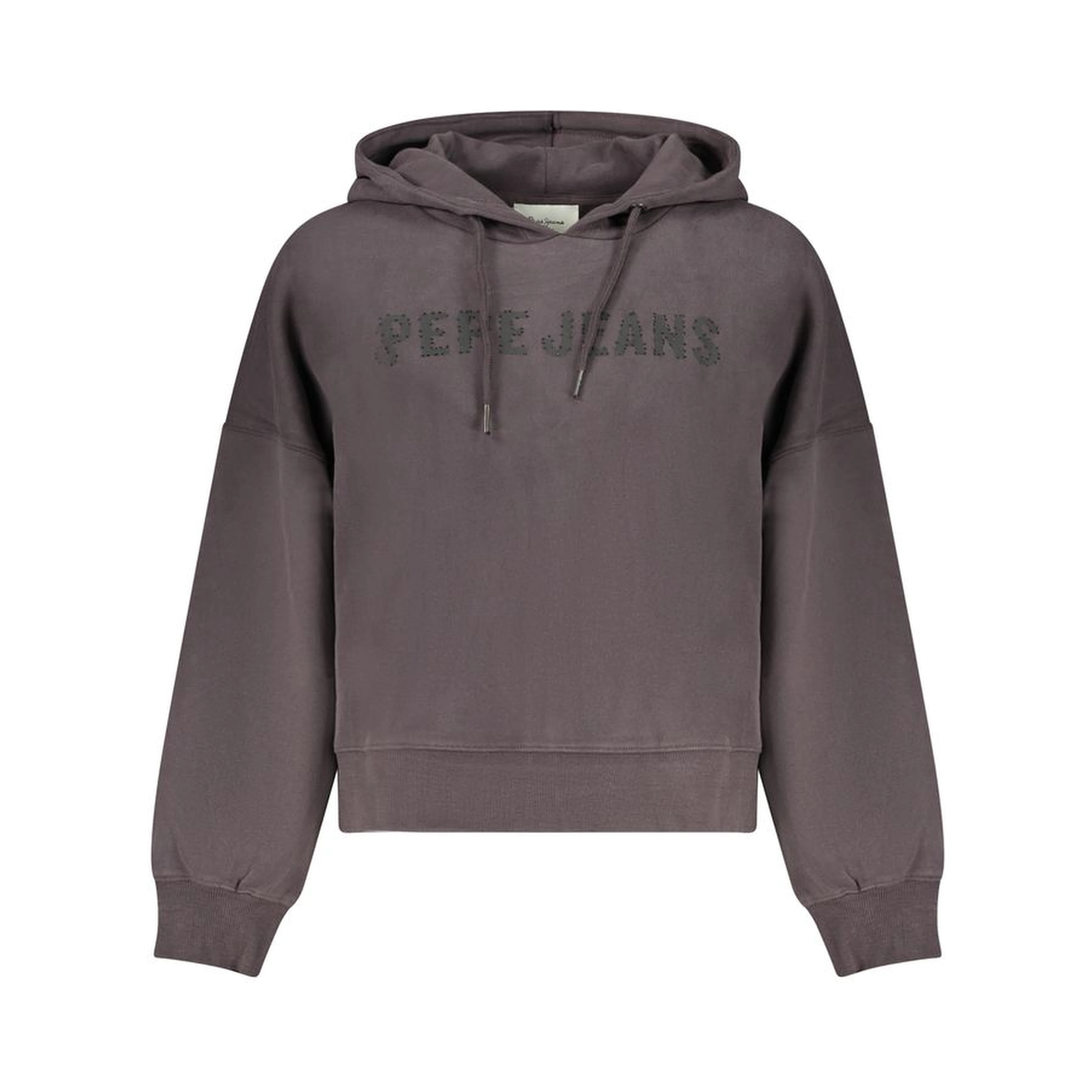 Black Cotton Women Sweatshirt