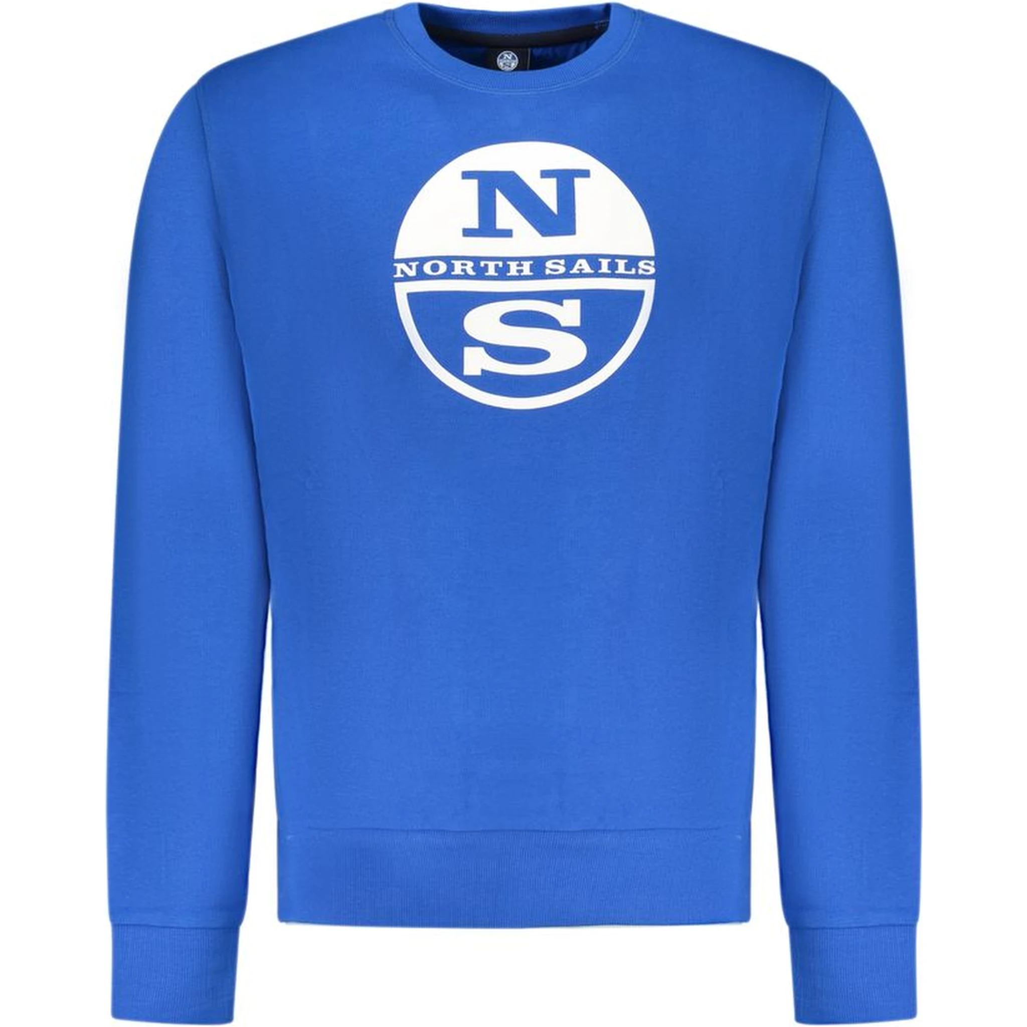 Blue Cotton Men Sweatshirt