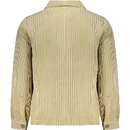 Beige Polyester Men's Shirt