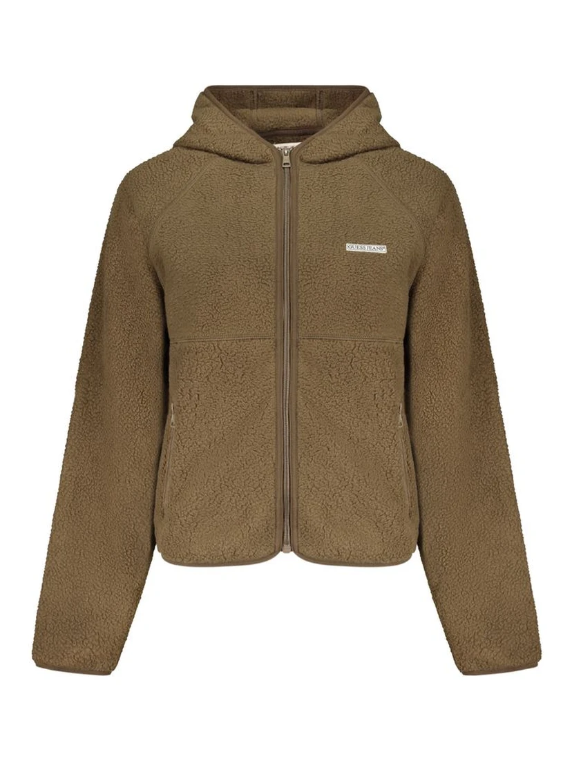 Marrone Polyester Women Sweatshirt