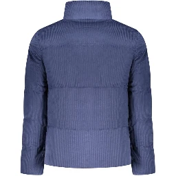 Blue Polyester Coat