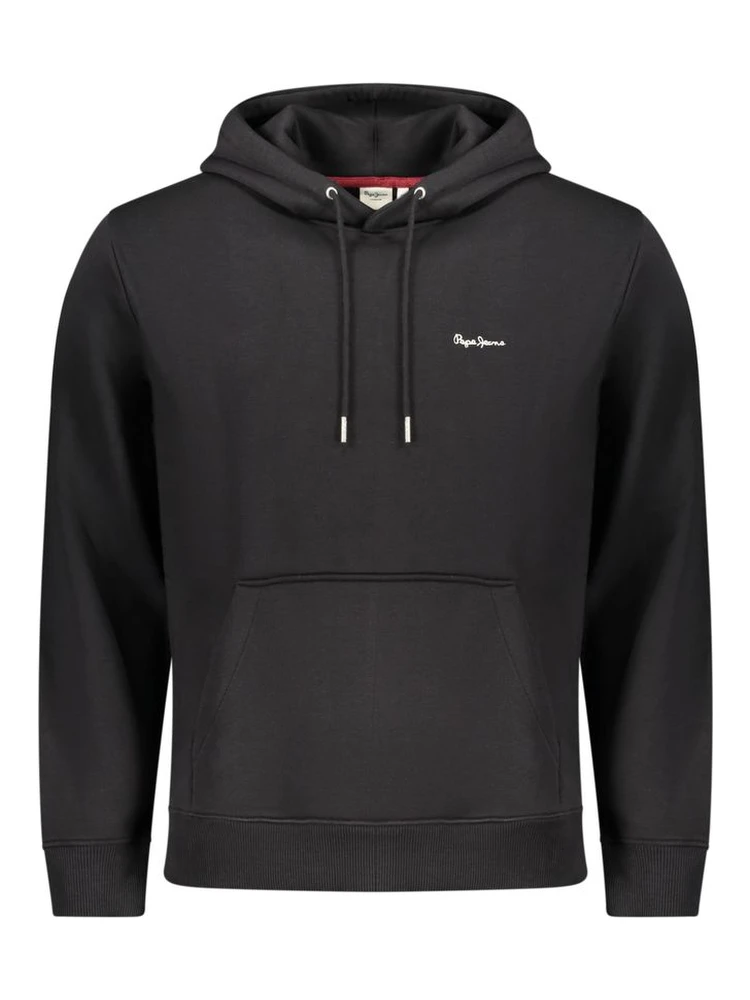 Black Polyester Men's Sweatshirt