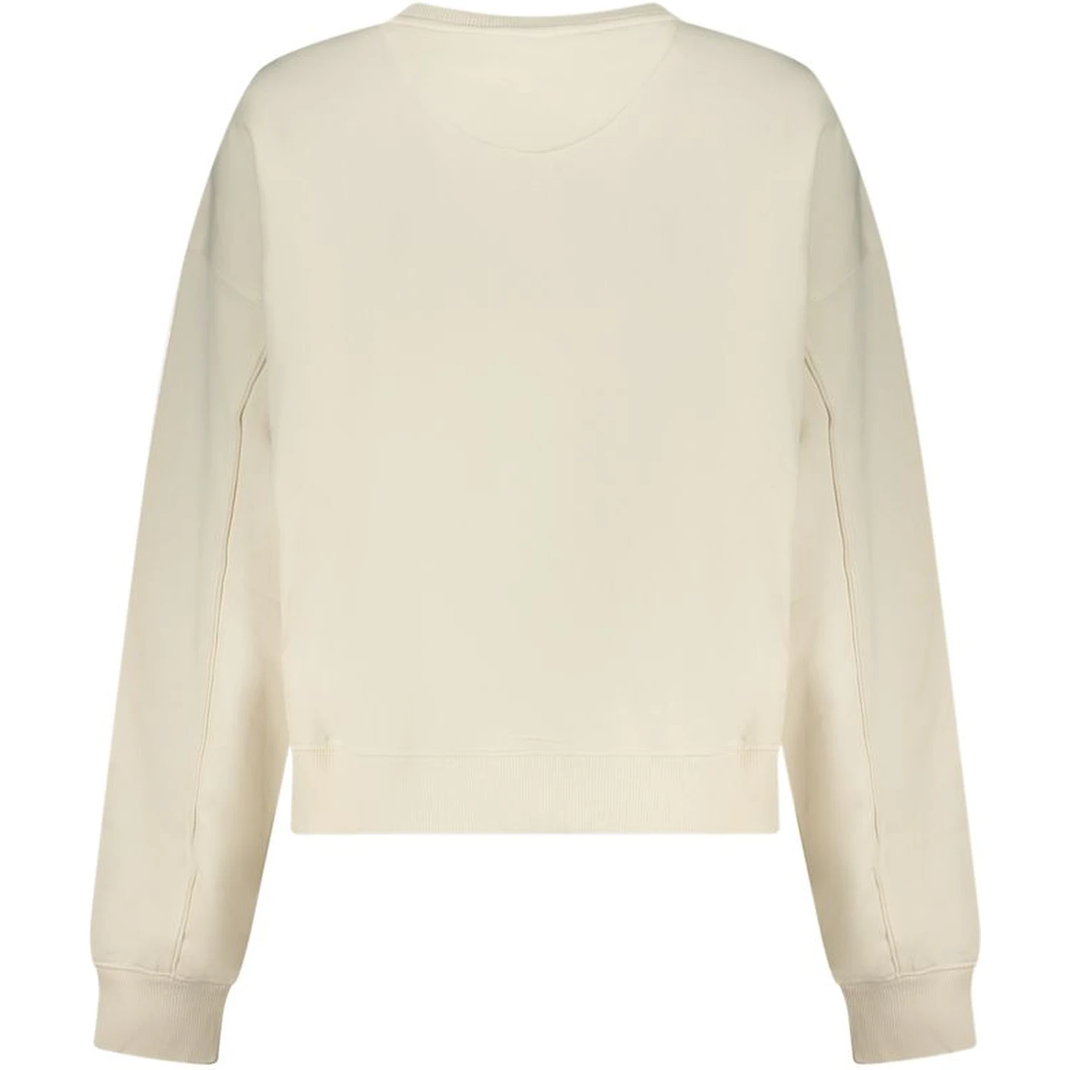 White Cotton Women Sweatshirt