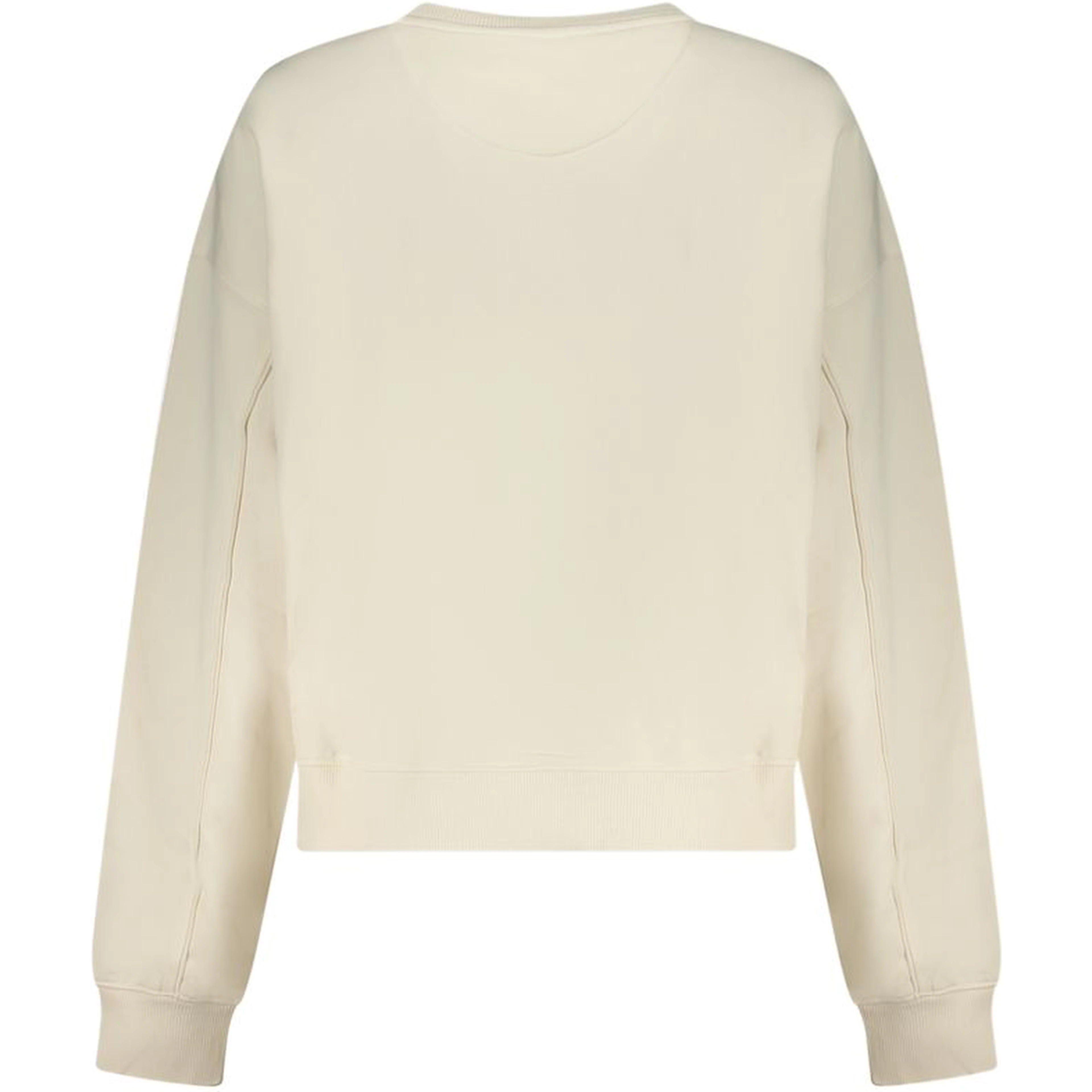 White Cotton Women Sweatshirt