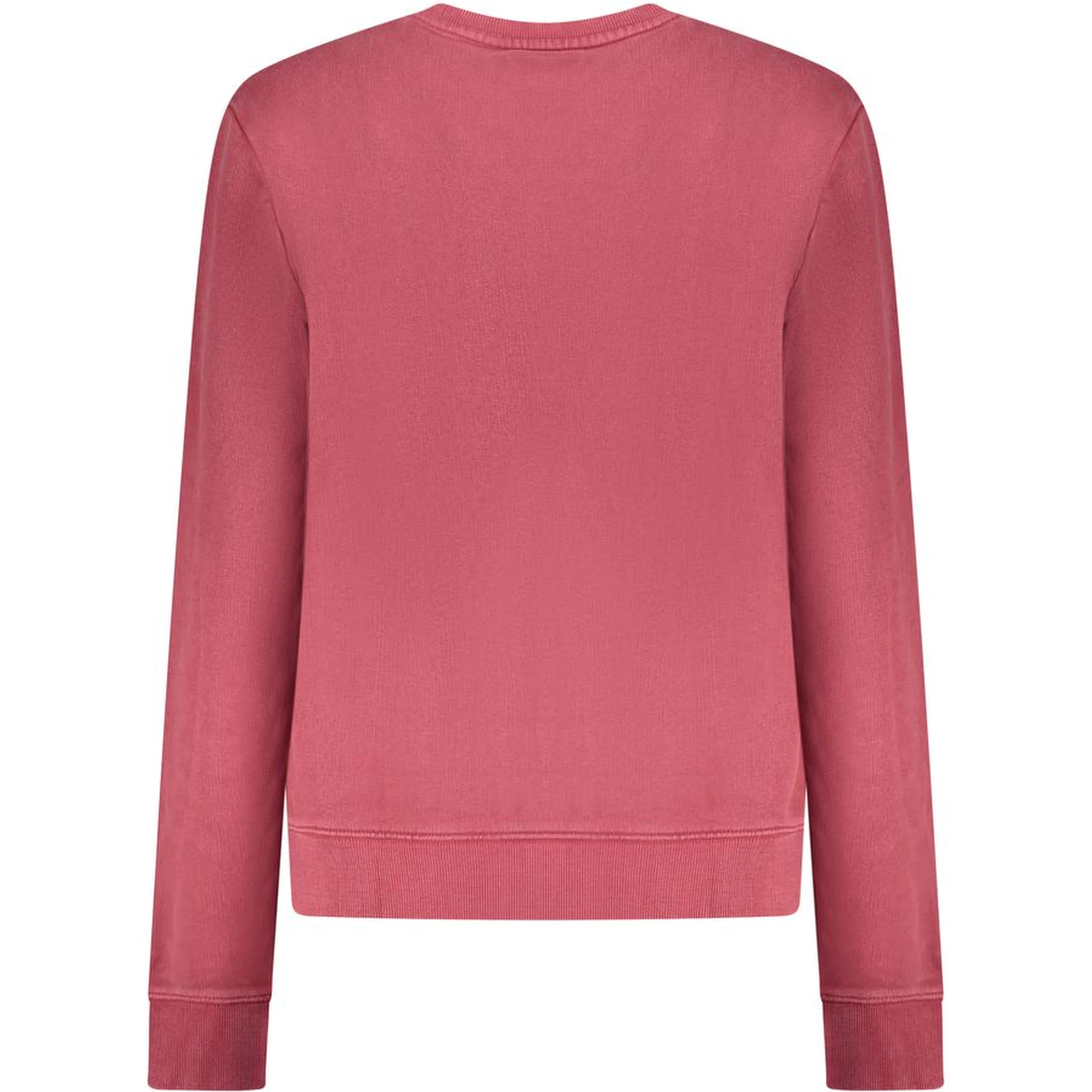 Red Cotton Women Sweatshirt