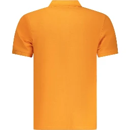 Arancione Cotton Men Polo
