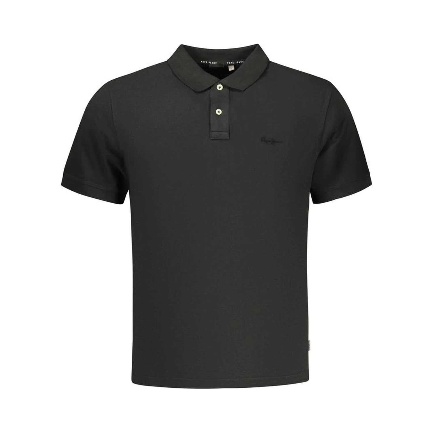 Black Cotton Men's Polo Shirt