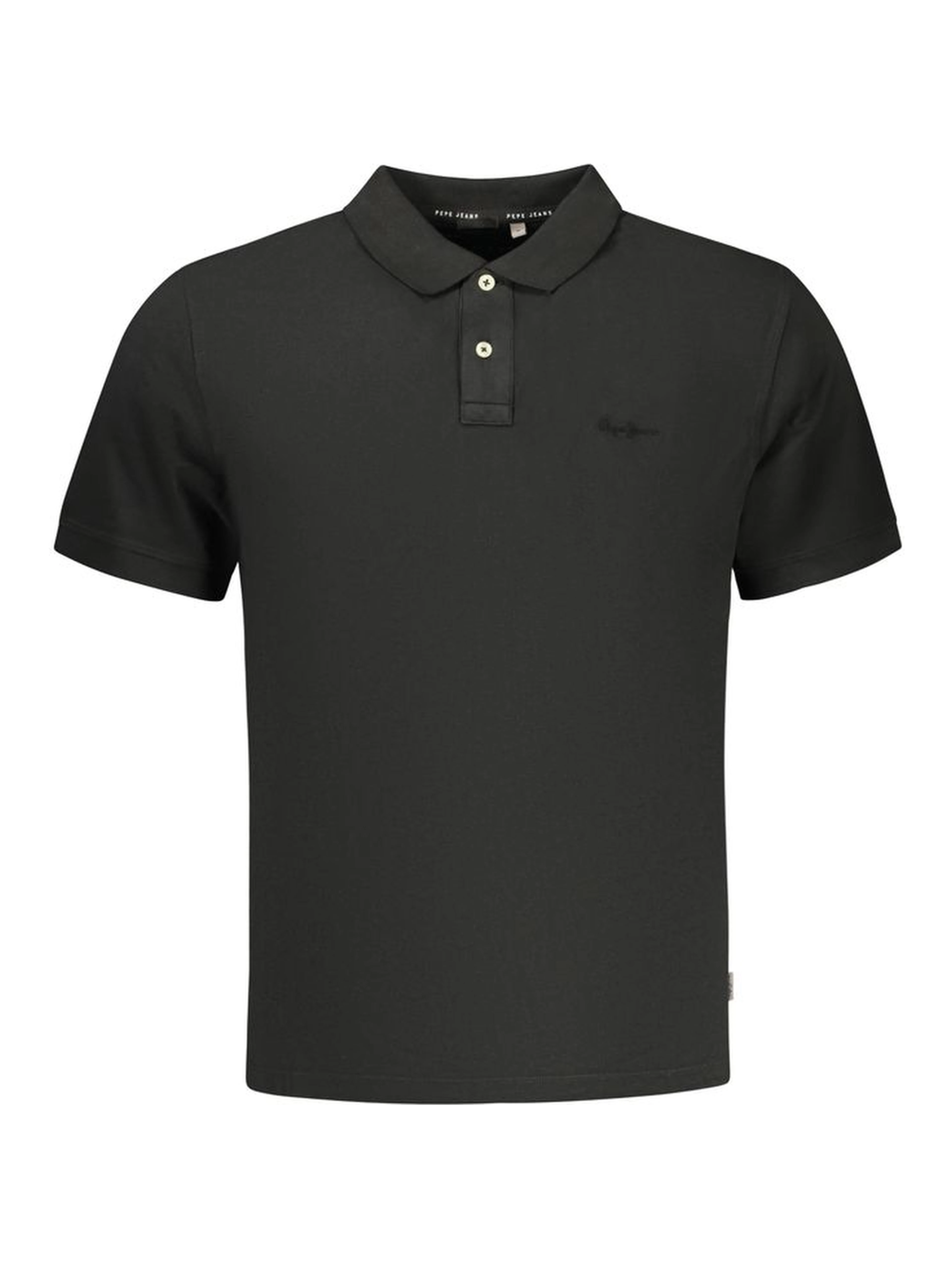 Black Cotton Men's Polo Shirt