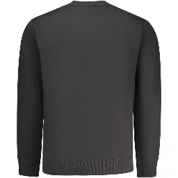 Black Polyester Men's Sweatshirt