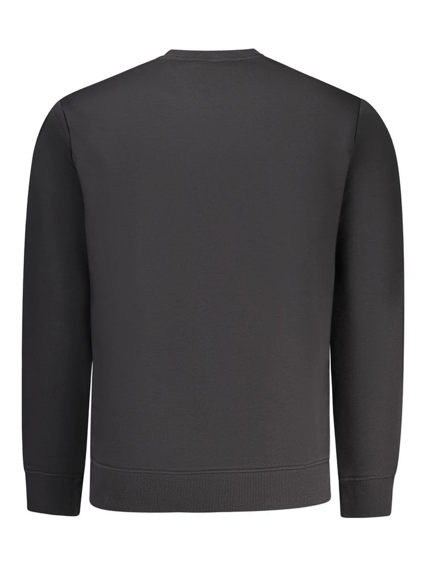 Black Polyester Men's Sweatshirt