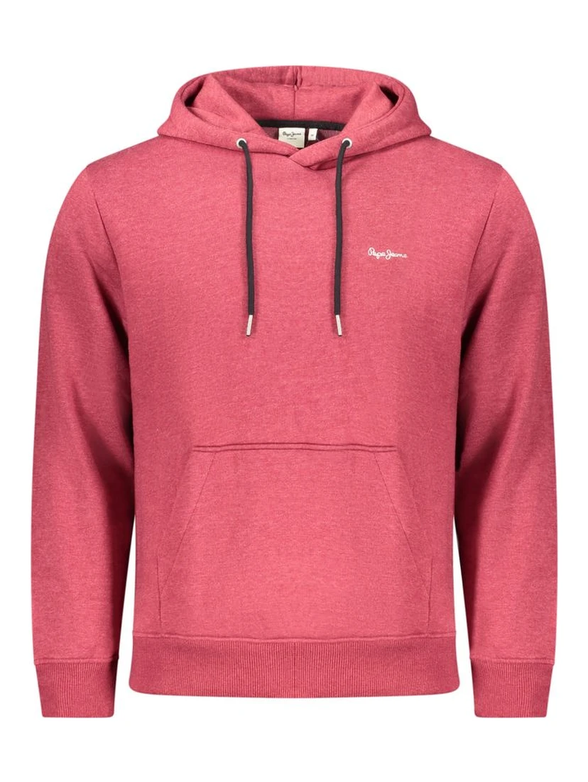 Red Polyester Men's Sweatshirt