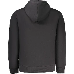Black Cotton Men's Sweatshirt
