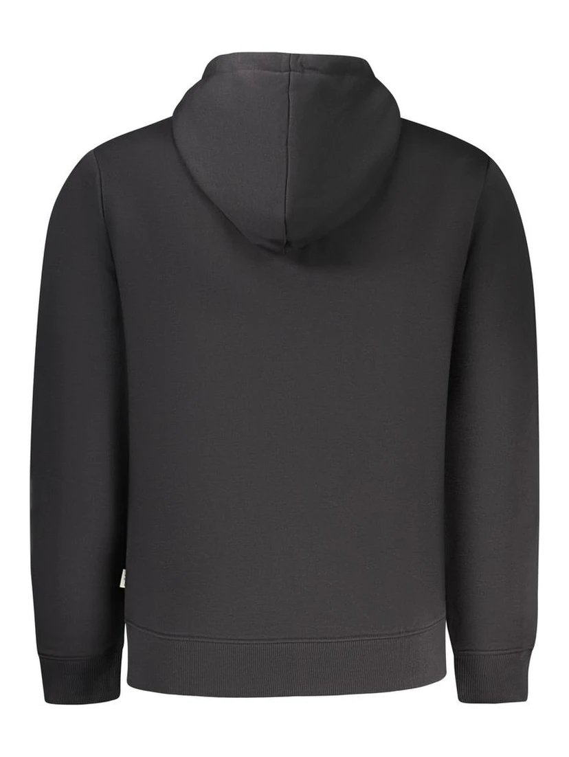 Black Cotton Men's Sweatshirt