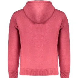 Red Polyester Men's Sweatshirt