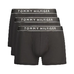 Black Cotton Men's Boxer Short