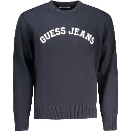 Blue Cotton Men's Sweater