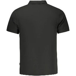 Black Cotton Men's Polo Shirt