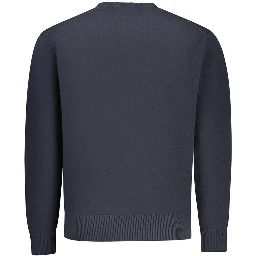 Blue Cotton Men's Sweater