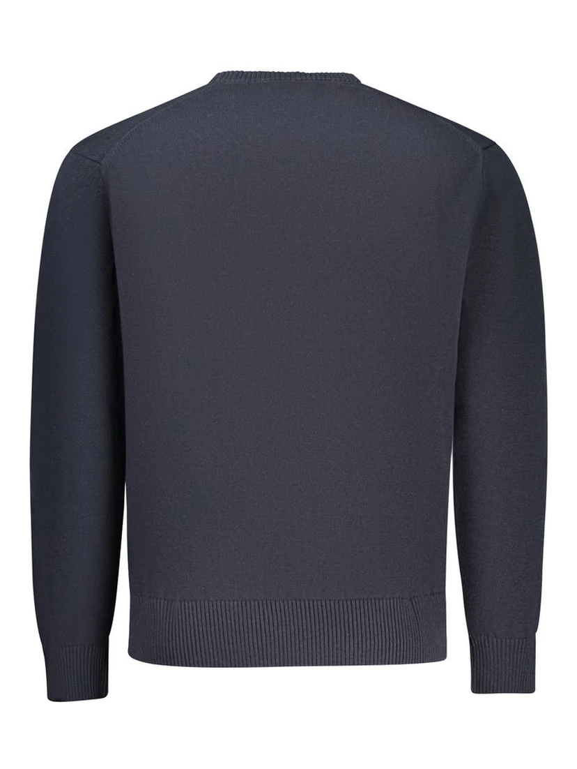 Blue Cotton Men's Sweater