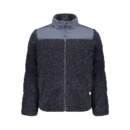 Blue Polyester Men's Jacket